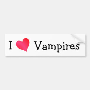 Pegatina Para Coche Amo a los vampiros