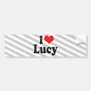 Pegatina Para Coche Amo a Lucy
