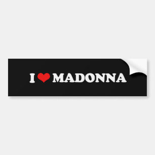 PEGATINA PARA COCHE AMO A MADONNA