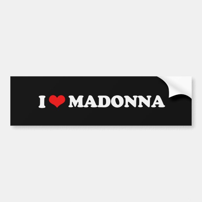 PEGATINA PARA COCHE AMO A MADONNA (Frente)