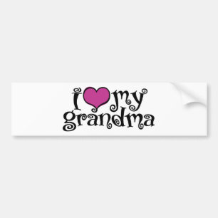 Pegatina Para Coche Amo A Mi Abuela