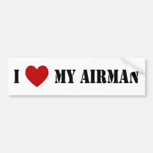 Pegatina Para Coche Amo a mi aviador