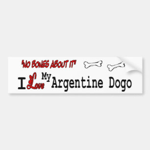 Pegatina Para Coche Amo a mi Dogo Argentino
