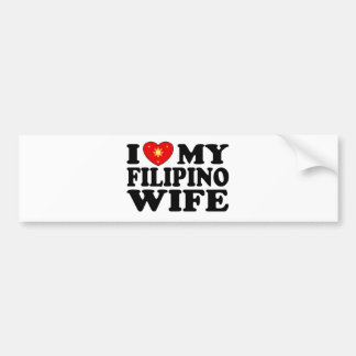 Pegatina Para Coche Amo a mi esposa filipina