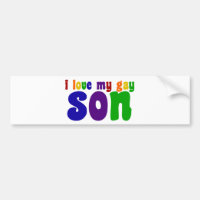 Amo a mi hijo gay, mamá del arco iris retro