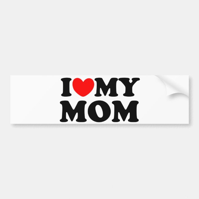 Pegatina Para Coche Amo A Mi Mamá (Frente)
