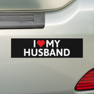 Pegatina Para Coche Amo a mi marido