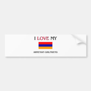 Pegatina Para Coche Amo a mi novia armenia