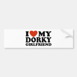 Pegatina Para Coche Amo A Mi Novia Dorky