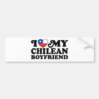 Pegatina Para Coche Amo a mi novio chileno