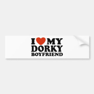 Pegatina Para Coche Amo A Mi Novio Dorky
