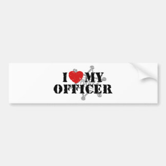 Pegatina Para Coche Amo A Mi Oficial De Policía