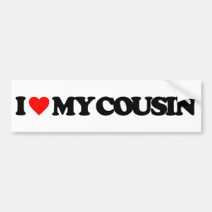PEGATINA PARA COCHE AMO A MI PRIMO