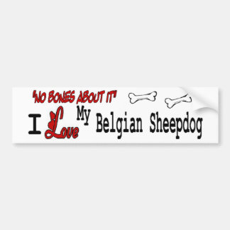 Pegatina Para Coche Amo A Mi Sheepdog Belga