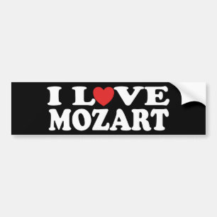 Pegatina Para Coche Amo a Mozart