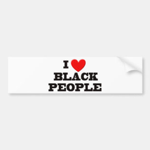 Pegatina Para Coche Amo a personas negras