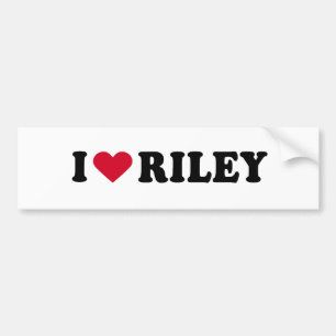 PEGATINA PARA COCHE AMO A RILEY