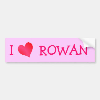 Pegatina Para Coche Amo a Rowan