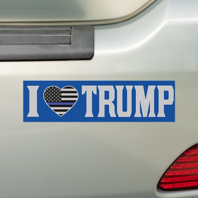 Pegatina Para Coche Amo a Trump, la bandera de Estados Unidos y la del (en coche)