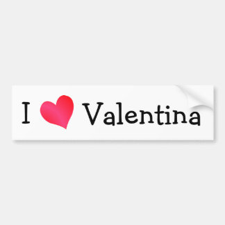 Pegatina Para Coche Amo a Valentina