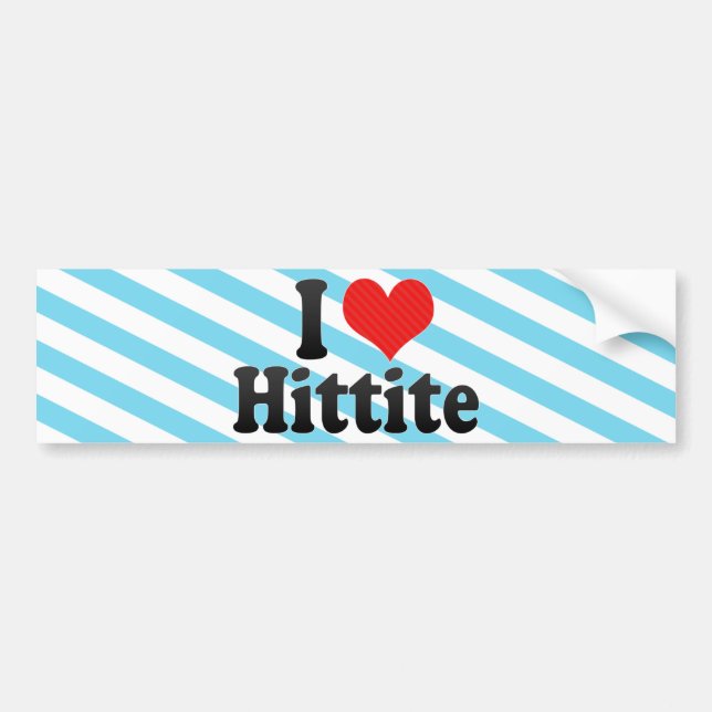 Pegatina Para Coche Amo al hitita (Frente)