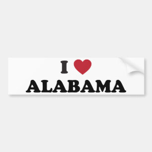 Pegatina Para Coche Amo Alabama
