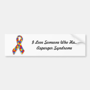 Pegatina Para Coche Amo alguien que tiene síndrome de Asperger