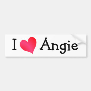Pegatina Para Coche Amo Angie