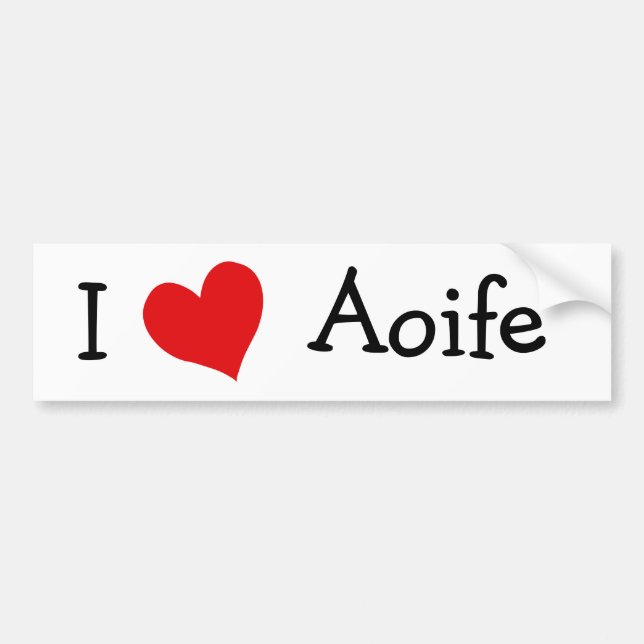 Pegatina Para Coche Amo Aoife (Frente)