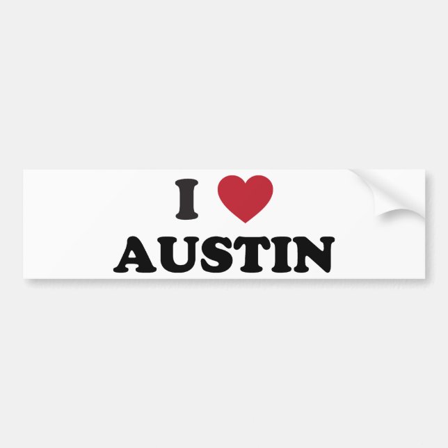 Pegatina Para Coche Amo Austin (Frente)