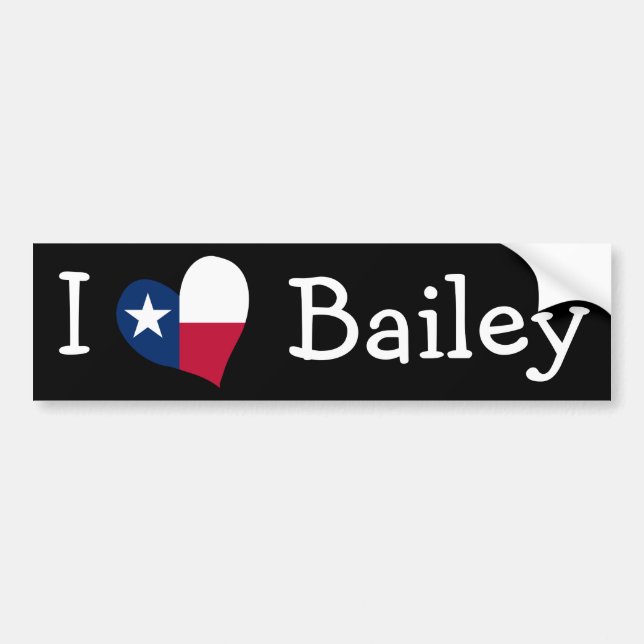 Pegatina Para Coche Amo Bailey (Frente)