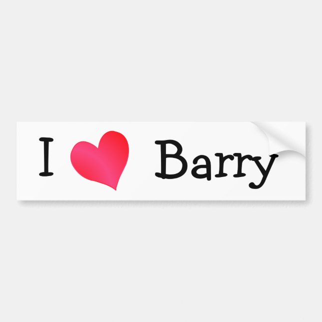 Pegatina Para Coche Amo Barry (Frente)