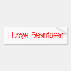 Pegatina Para Coche Amo Beantown