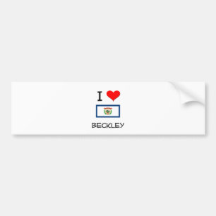 Pegatina Para Coche Amo Beckley Virginia Occidental