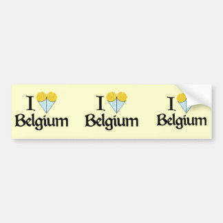 Pegatina Para Coche Amo Bélgica
