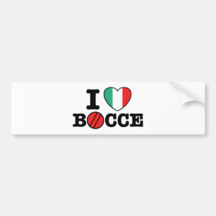 Pegatina Para Coche Amo Bocce