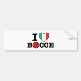 Pegatina Para Coche Amo Bocce