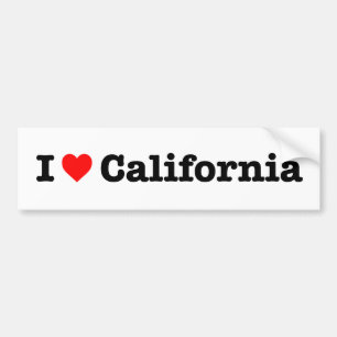 PEGATINA PARA COCHE "AMO CALIFORNIA "
