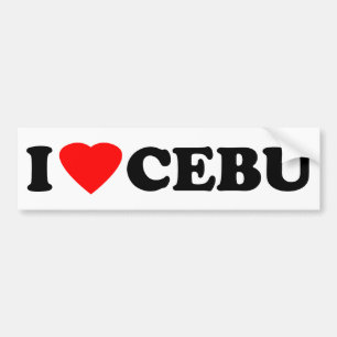 Pegatina Para Coche Amo Cebú