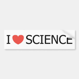 PEGATINA PARA COCHE AMO CIENCIA