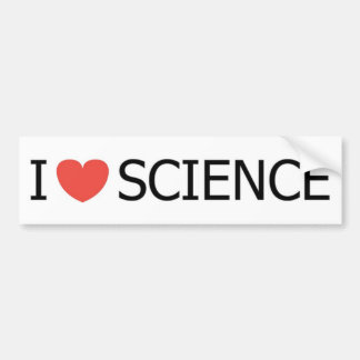 PEGATINA PARA COCHE AMO CIENCIA