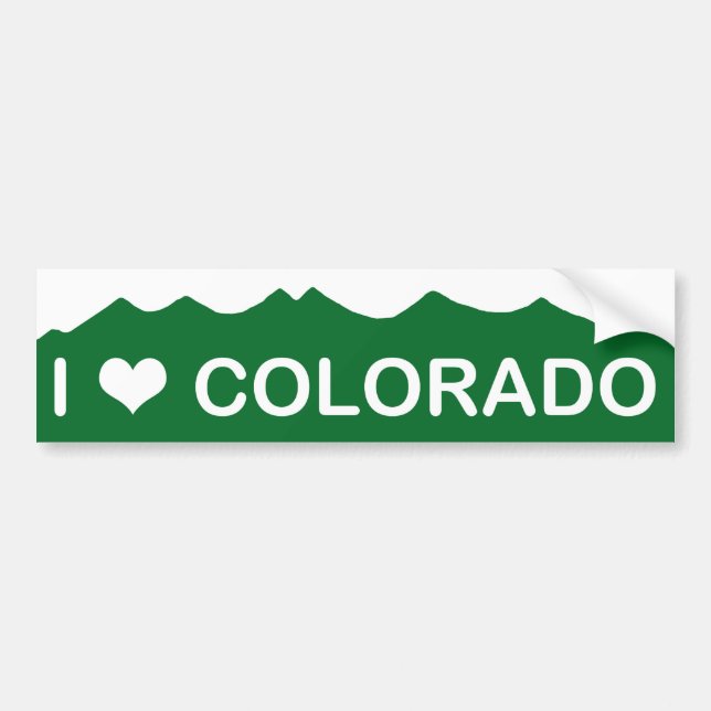 PEGATINA PARA COCHE AMO COLORADO (Frente)