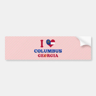 Pegatina Para Coche Amo Columbus, Georgia