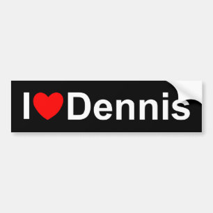Pegatina Para Coche Amo (corazón) a Dennis