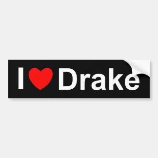 Pegatina Para Coche Amo (corazón) a Drake