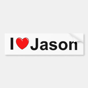 Pegatina Para Coche Amo (corazón) a Jason