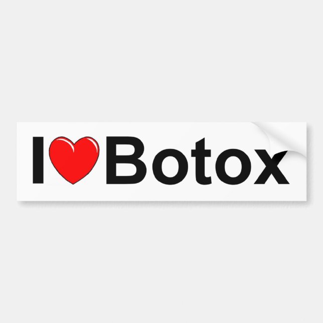 Pegatina Para Coche Amo (corazón) Botox (Frente)