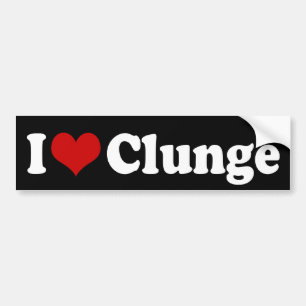 PEGATINA PARA COCHE AMO {CORAZÓN} CLUNGE