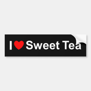 Pegatina Para Coche Amo (corazón) té dulce