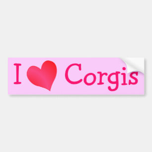Pegatina Para Coche Amo Corgis